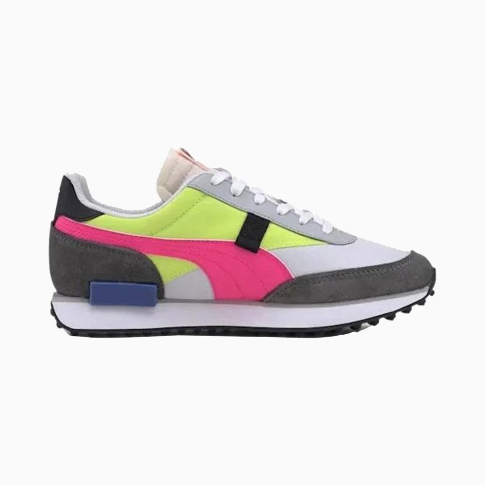 Puma Future Rider "Play On" Low Top Womens Casual Shoe White 373792-02 NEW Sz 6 - Picture 2 of 8